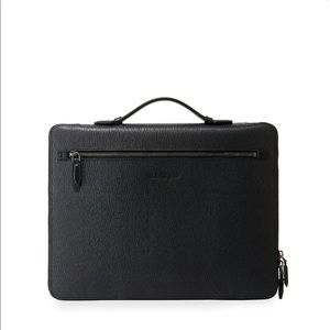 NWOT Ferragamo Italian Leather Portfolio Briefcase